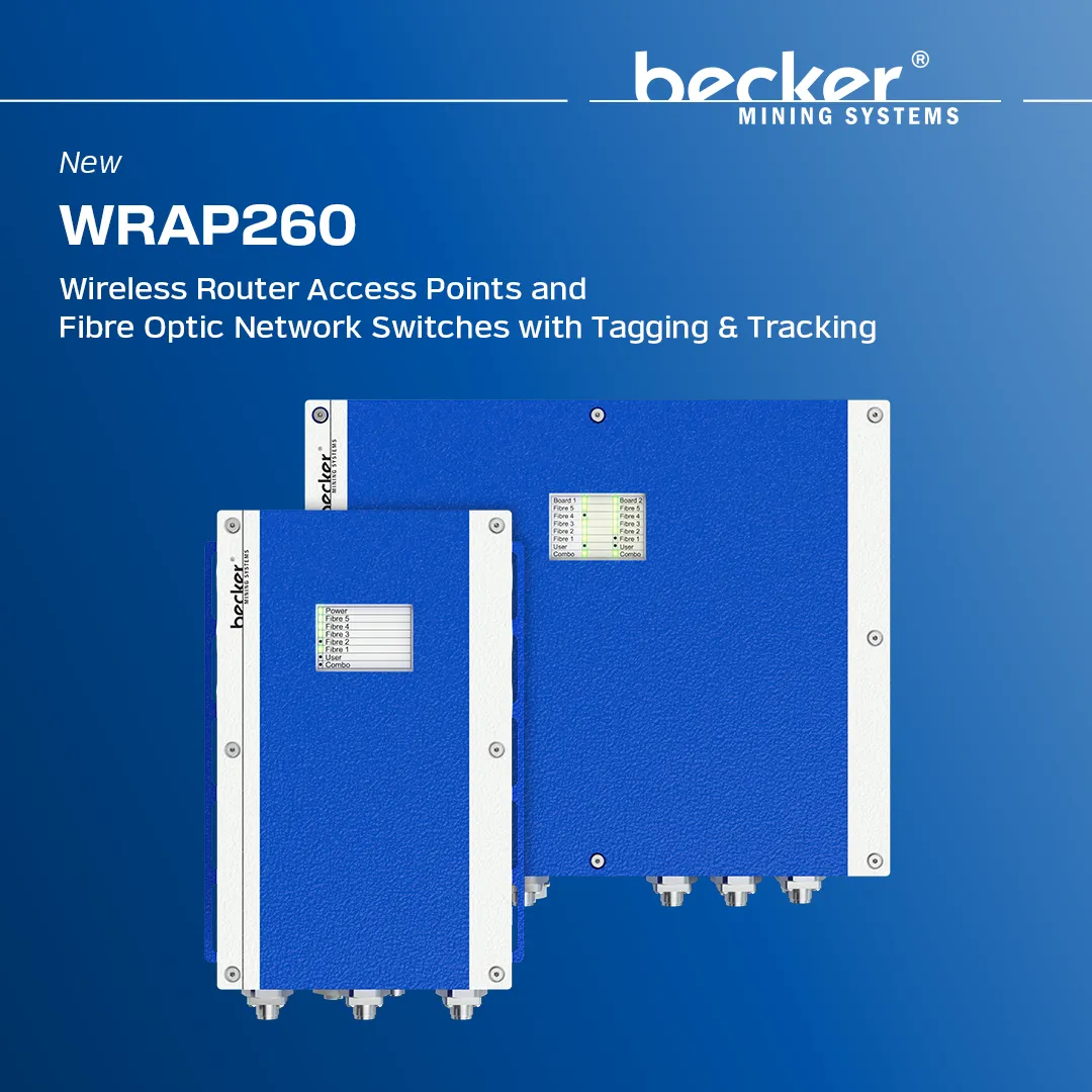 Picture of the Becker WRAP260 router access points and network switches