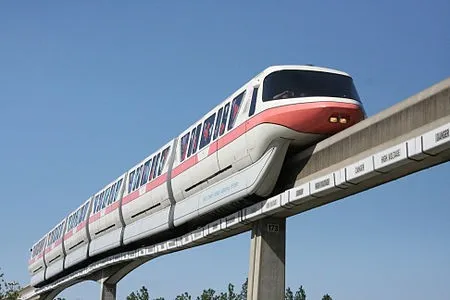picture of the mono rail train of world disney world