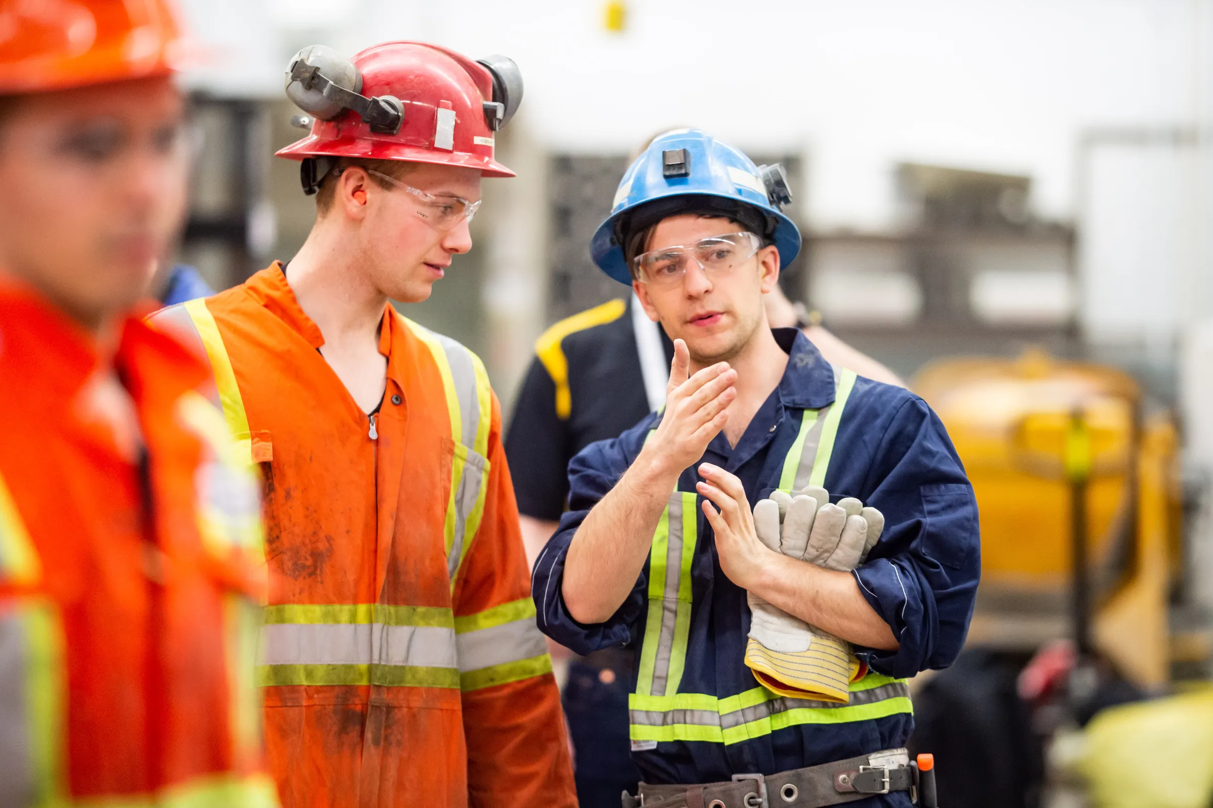 Picture of discussing miners