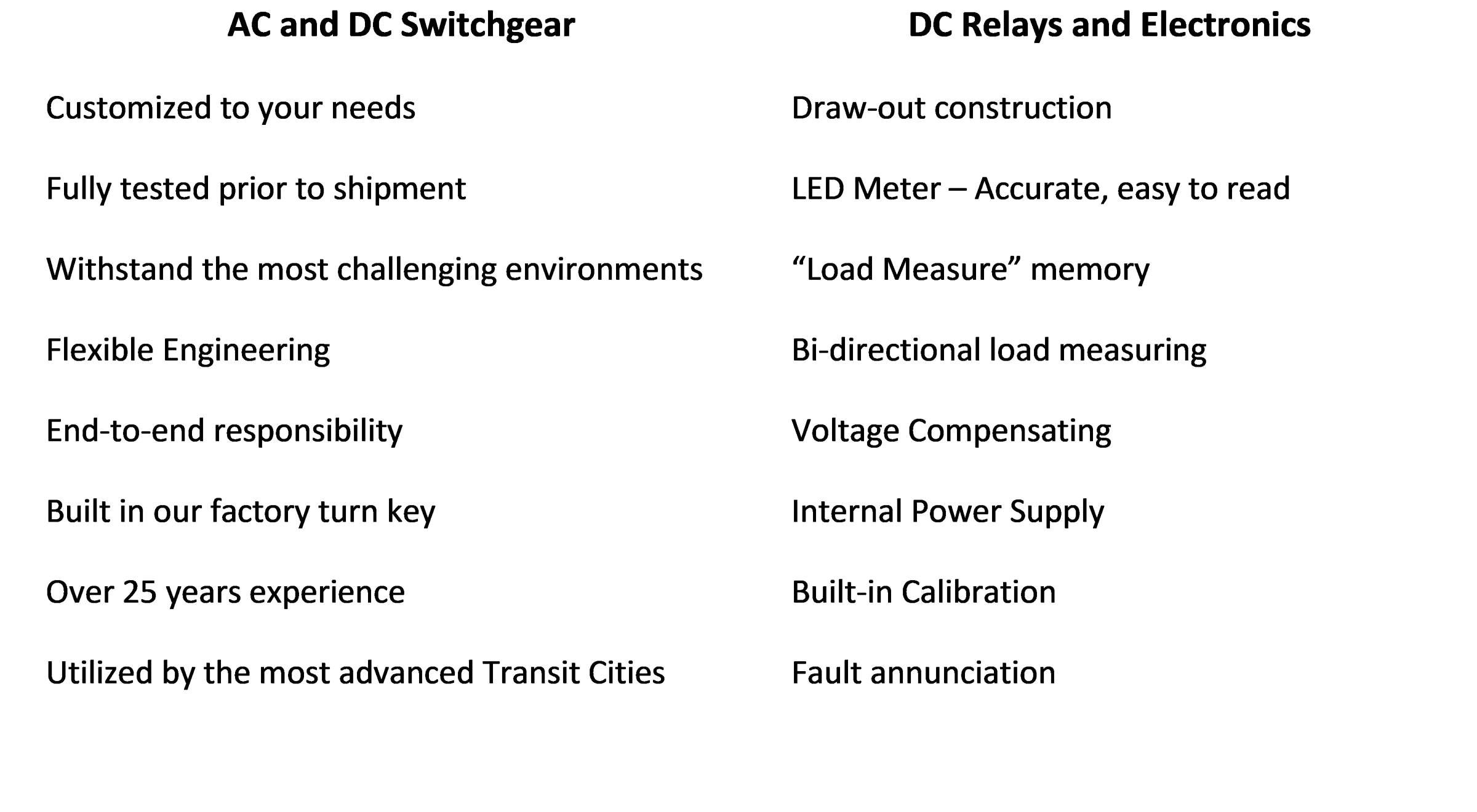 overview of the features of becker switchgear systems