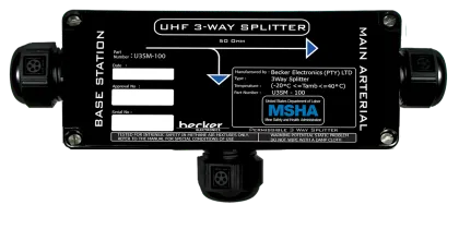 U3SM100USM UHF IS SPLITTER 3 WAY DC ROUTING