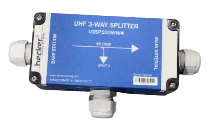 U3SP100WW# UHF Splitter 3-Way